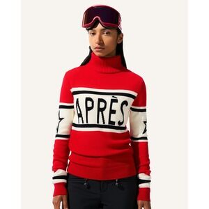 NWT Perfect Moment Après Schild Merino Wool Sweater in Red - Size XL